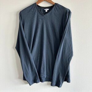 Calvin Klein Men's Slate Blue V-Neck Sweater Size Medium
